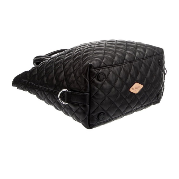 MZ Wallace Small Black Leather Sutton Deluxe - Picture 4 of 6